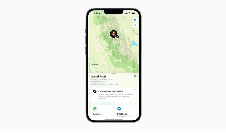 市南苹果14维修分享iPhone14系列中 FindMy功能通过卫星分享位置方法教程 